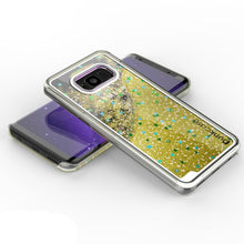 Cargar imagen en el visor de la galería, Galaxy S8 Plus Case, Punkcase [Liquid Series] Protective Dual Layer Floating Glitter Cover + PunkShield Screen Protector for Samsung S8 [Gold] (Color in image: green)
