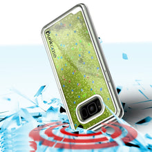 Cargar imagen en el visor de la galería, Galaxy S8 Plus Case, Punkcase [Liquid Series] Protective Dual Layer Floating Glitter Cover + PunkShield Screen Protector for Samsung S8 [Light Green] (Color in image: Red)
