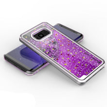 Cargar imagen en el visor de la galería, Galaxy S8 Plus Case, Punkcase [Liquid Series] Protective Dual Layer Floating Glitter Cover + PunkShield Screen Protector for Samsung S8 [Purple] (Color in image: Gold)
