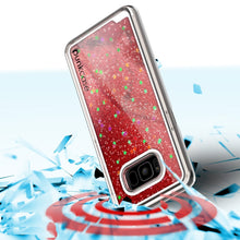 Cargar imagen en el visor de la galería, Galaxy S8 Plus Case, Punkcase [Liquid Series] Protective Dual Layer Floating Glitter Cover + PunkShield Screen Protector for Samsung S8 [Red] (Color in image: Pink)
