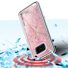Cargar imagen en el visor de la galería, Galaxy S8 Plus Case, Punkcase [Liquid Series] Protective Dual Layer Floating Glitter Cover + PunkShield Screen Protector for Samsung S8 [Rose Gold] (Color in image: Silver)
