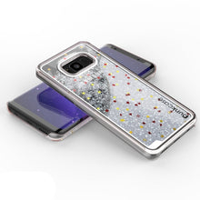 Cargar imagen en el visor de la galería, Galaxy S8 Plus Case, Punkcase [Liquid Series] Protective Dual Layer Floating Glitter Cover + PunkShield Screen Protector for Samsung S8 [Silver] (Color in image: Pink)

