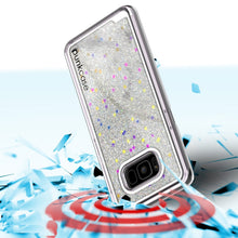 Cargar imagen en el visor de la galería, Galaxy S8 Plus Case, Punkcase [Liquid Series] Protective Dual Layer Floating Glitter Cover + PunkShield Screen Protector for Samsung S8 [Silver] (Color in image: Purple)
