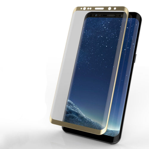 Galaxy S20 Ultra Gold Punkcase Glass SHIELD Tempered Glass Screen Protector 0.33mm Thick 9H Glass (Color in image: Gold)