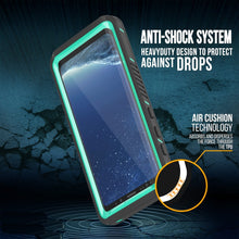 Cargar imagen en el visor de la galería, Galaxy S8 Waterproof Case, Punkcase [Extreme Series] [Slim Fit] [IP68 Certified] [Shockproof] [Snowproof] [Dirproof] Armor Cover W/ Built In Screen Protector for Samsung Galaxy S8 [Teal] (Color in image: Red)
