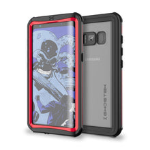 Cargar imagen en el visor de la galería, Galaxy S8 Plus Waterproof Case, Ghostek Nautical Series (Red) | Slim Underwater Full Body Protection (Color in image: Red)
