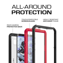Cargar imagen en el visor de la galería, Galaxy S8 Plus Waterproof Case, Ghostek Nautical Series (Red) | Slim Underwater Full Body Protection (Color in image: Green)
