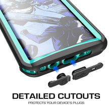 Cargar imagen en el visor de la galería, Galaxy S8 Plus Waterproof Case, Ghostek Nautical Series (Teal) | Slim Underwater Full Body Protection (Color in image: White)

