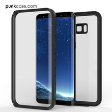Load image into Gallery viewer, Galaxy S8 Plus Waterproof Case PunkCase StudStar Clear Thin 6.6ft Underwater IP68 Shock/Snow Proof (Color in image: black)
