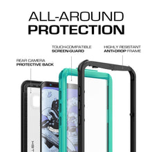 Cargar imagen en el visor de la galería, Galaxy S8 Waterproof Case, Ghostek Nautical Series (Teal) | Slim Underwater Full Body Protection (Color in image: Pink)
