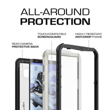 Cargar imagen en el visor de la galería, Galaxy S8 Waterproof Case, Ghostek Nautical Series (White) | Slim Underwater Full Body Protection (Color in image: Black)
