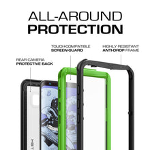 Cargar imagen en el visor de la galería, Galaxy S8 Waterproof Case, Ghostek Nautical Series (Green) | Slim Underwater Full Body Protection (Color in image: White)
