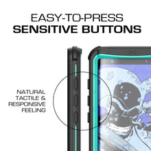 Cargar imagen en el visor de la galería, Galaxy S8 Waterproof Case, Ghostek Nautical Series (Teal) | Slim Underwater Full Body Protection (Color in image: Black)
