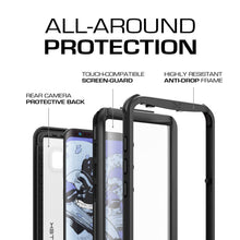 Cargar imagen en el visor de la galería, Galaxy S8 Waterproof Case, Ghostek Nautical Series (Black) | Slim Underwater Full Body Protection (Color in image: Red)
