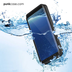 Galaxy S8 Plus Waterproof Case PunkCase StudStar Clear Thin 6.6ft Underwater IP68 Shock/Snow Proof (Color in image: light blue)
