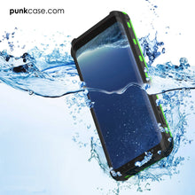 Load image into Gallery viewer, Protector [PURPLE]Galaxy S8 Waterproof Case, Punkcase [KickStud Series] [Slim Fit] [IP68 Certified] [Shockproof] [Snowproof] Armor Cover [Green] (Color in image: Light Blue)
