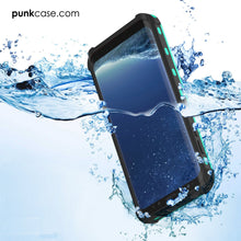 Load image into Gallery viewer, Galaxy S8 Plus Waterproof Case, Punkcase KickStud Teal Series [Slim Fit] [IP68 Certified] [Shockproof] [Snowproof] Armor Cover. (Color in image: Green)
