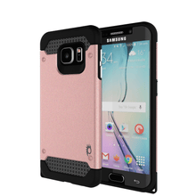 Cargar imagen en el visor de la galería, Galaxy s6 EDGE Case PunkCase Galactic Rose Gold Series Slim Protective Armor Soft Cover Case w/ Tempered Glass Protector Lifetime Warranty (Color in image: rose gold)
