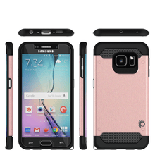 Cargar imagen en el visor de la galería, Galaxy s6 EDGE Case PunkCase Galactic Rose Gold Series Slim Armor Soft Cover w/ Screen Protector (Color in image: pink)
