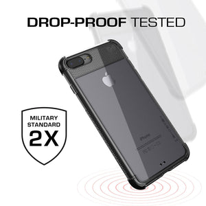 iPhone 8+ Plus Case, Ghostek Covert 2 Series for iPhone 8+ Plus Protective Case [ Black] (Color in image: White)