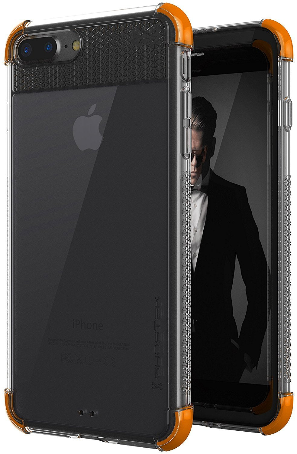 iPhone 7+ Plus Case, Ghostek Covert 2 Series for iPhone 7+ Plus Protective Case [ Orange] (Color in image: Orange)