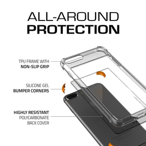 iPhone 8+ Plus Case, Ghostek Covert 2 Series for iPhone 8+ Plus Protective Case [ Orange] (Color in image: Red)