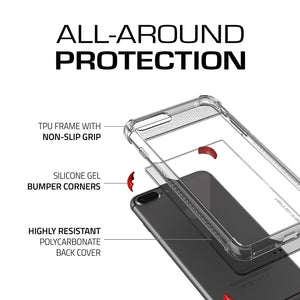 iPhone 8+ Plus Case, Ghostek Covert 2 Series for iPhone 8+ Plus Protective Case [ Red] (Color in image: Orange)