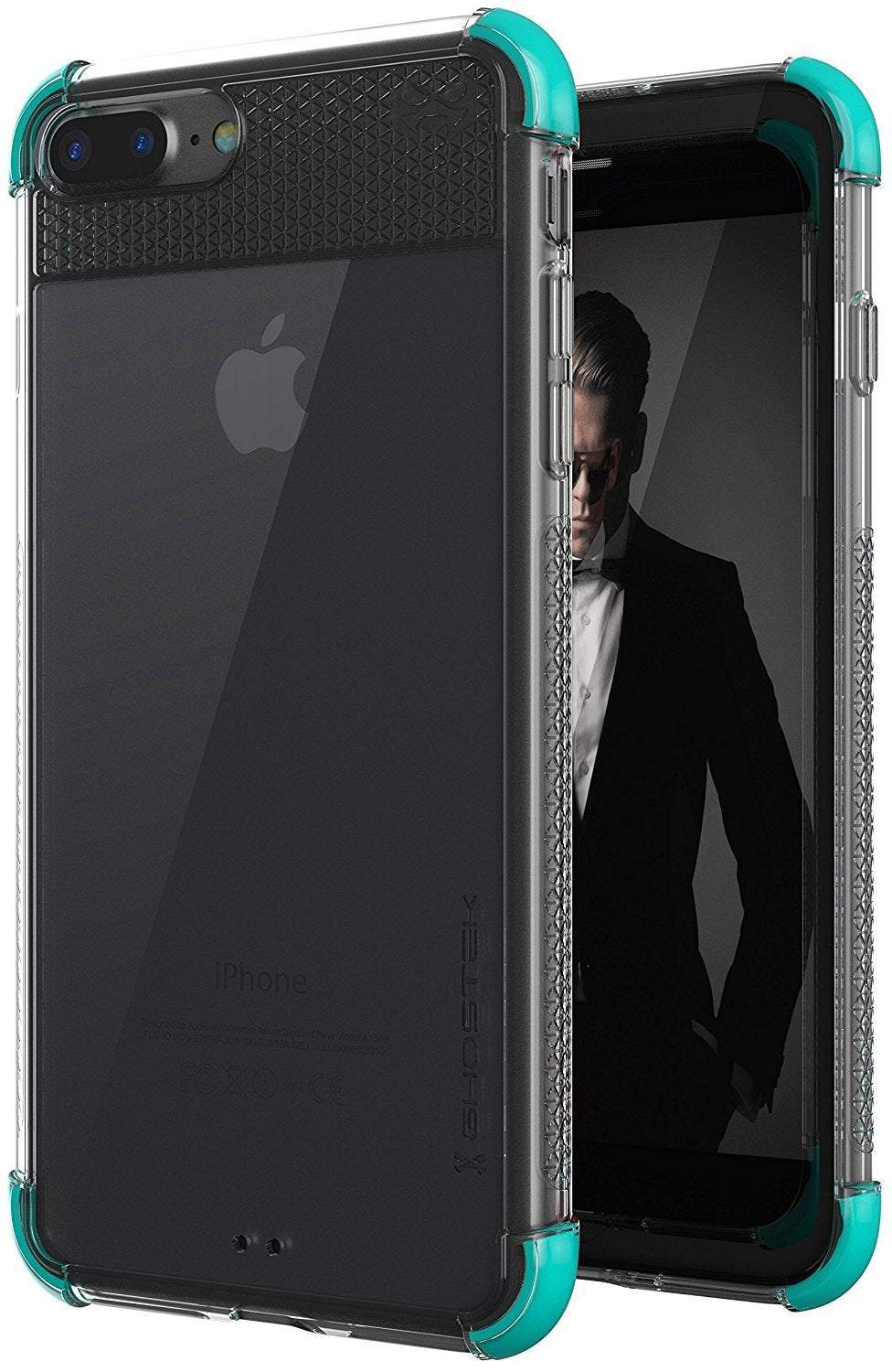 iPhone 7+ Plus Case, Ghostek Covert 2 Series for iPhone 7+ Plus Protective Case [ Teal] (Color in image: Teal)