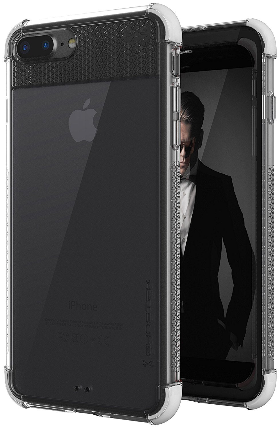 iPhone 7+ Plus Case, Ghostek Covert 2 Series for iPhone 7+ Plus Protective Case [ White] (Color in image: White)