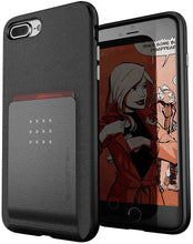 Cargar imagen en el visor de la galería, Ghostek Exec2 iPhone 7 Plus / 8 Plus Wallet Case Military Grade Standard Drop Tested | Black (Color in image: Brown)
