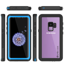 Cargar imagen en el visor de la galería, Galaxy S9 PLUS Waterproof Case, Punkcase [Extreme Series] [Slim Fit] [IP68 Certified] [Shockproof] [Snowproof] [Dirproof] Armor Cover [Light Blue] 
