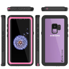 Cargar imagen en el visor de la galería, Galaxy S9 Waterproof Case, Punkcase [Extreme Series] [Slim Fit] [IP68 Certified] [Shockproof] [Snowproof] [Dirproof] Armor Cover W/ Built In Screen Protector for Samsung Galaxy S9 [Pink] (Color in image: White)
