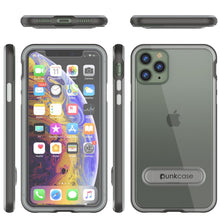 Cargar imagen en el visor de la galería, iPhone 11 Pro Case, PUNKcase [LUCID 3.0 Series] [Slim Fit] Armor Cover w/ Integrated Screen Protector [Grey] (Color in image: Black)
