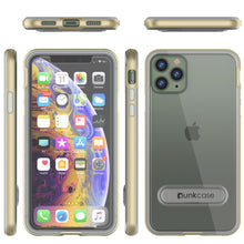 Cargar imagen en el visor de la galería, iPhone 11 Pro Case, PUNKcase [LUCID 3.0 Series] [Slim Fit] Armor Cover w/ Integrated Screen Protector [Gold] (Color in image: Black)

