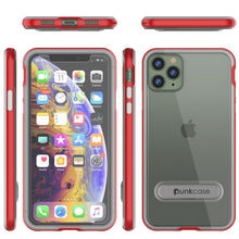 Cargar imagen en el visor de la galería, iPhone 11 Pro Case, PUNKcase [LUCID 3.0 Series] [Slim Fit] Armor Cover w/ Integrated Screen Protector [Red] (Color in image: Black)
