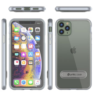 iPhone 12 Pro Case, PUNKcase [LUCID 3.0 Series] [Slim Fit] Protective Cover w/ Integrated Screen Protector [Silver] (Color in image: Black)