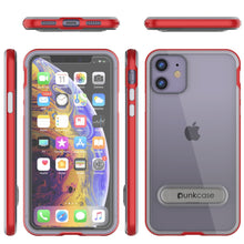Cargar imagen en el visor de la galería, iPhone 12 Case, PUNKcase [LUCID 3.0 Series] [Slim Fit] Protective Cover w/ Integrated Screen Protector [Red] (Color in image: Gold)
