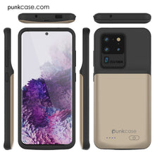 Load image into Gallery viewer, PunkJuice S20 Ultra Battery Case Gold - Fast Charging Power Juice Bank with 6000mAh (Color in image: Gold)
