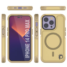 Cargar imagen en el visor de la galería, PunkCase iPhone 14 Pro Max Case, [Spartan 2.0 Series] Clear Rugged Heavy Duty Cover W/Built in Screen Protector [Yellow] (Color in image: Red)
