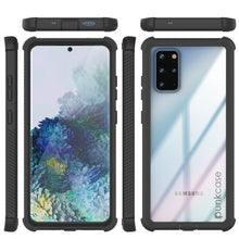 Load image into Gallery viewer, PunkCase Galaxy S20+ Plus Case, [Spartan Series] Clear Rugged Heavy Duty Cover W/Built in Screen Protector [Black] (Color in image: Black)
