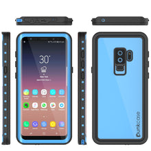 Cargar imagen en el visor de la galería, Galaxy S9 Plus Waterproof Case PunkCase StudStar Light Blue Thin 6.6ft Underwater IP68 ShockProof (Color in image: white)
