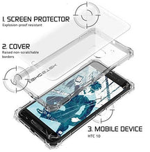 Cargar imagen en el visor de la galería, HTC 10 Case, Ghostek® Covert Clear Series Premium Slim Hybrid | w/Screen Protector | Ultra Fit (Color in image: Dark Gray)
