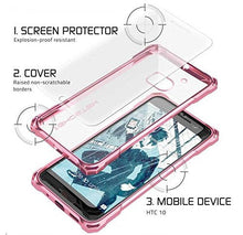 Cargar imagen en el visor de la galería, HTC 10 Case, Ghostek® Covert Pink Series Premium Slim Hybrid | w/Screen Protector | Ultra Fit (Color in image: Gold)

