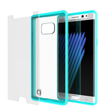Cargar imagen en el visor de la galería, Note 7 Case Punkcase® LUCID 2.0 Teal Series w/ PUNK SHIELD Screen Protector | Ultra Fit (Color in image: light blue)

