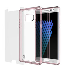 Cargar imagen en el visor de la galería, Note 7 Case Punkcase® LUCID 2.0 Crystal Pink Series w/ PUNK SHIELD Screen Protector | Ultra Fit (Color in image: crystal black)
