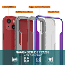 Load image into Gallery viewer, Punkcase iPhone 14 Plus Ravenger MAG Defense Case es una funda protectora de grado militar con múltiples capas en color [Arcoíris].
