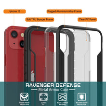 Load image into Gallery viewer, Punkcase iPhone 13 ravenger Case Protective Military Grade Multilayer Cover [Black] (Color in image: Navy Blue)
