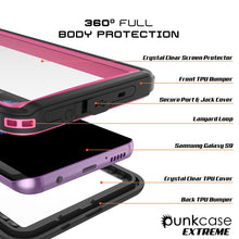 Cargar imagen en el visor de la galería, Galaxy S9 Waterproof Case, Punkcase [Extreme Series] [Slim Fit] [IP68 Certified] [Shockproof] [Snowproof] [Dirproof] Armor Cover W/ Built In Screen Protector for Samsung Galaxy S9 [Pink] (Color in image: Light Blue)
