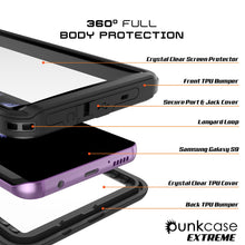 Cargar imagen en el visor de la galería, Galaxy S9 PLUS Waterproof Case, Punkcase [Extreme Series] [Slim Fit] [Shock/Snow proof] [Dirproof] Armor Cover W/ Built In Screen Protector [Black] (Color in image: White)
