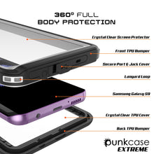 Cargar imagen en el visor de la galería, Galaxy S9 Waterproof Case, Punkcase [Extreme Series] [Slim Fit] [IP68 Certified] [Shockproof] [Snowproof] [Dirproof] Armor Cover [White] (Color in image: Light Blue)
